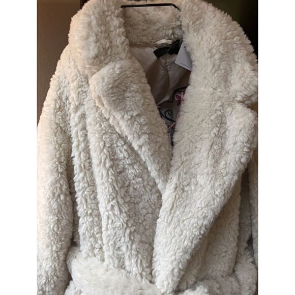 Beautiful Faux Fur Cream Lined Soft Winter Coat Forever 21 Premium Size XL BNWT! - Picture 3 of 10